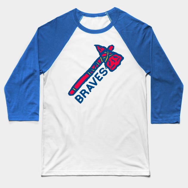 Atlanta Braveeees 03 Baseball T-Shirt by Very Simple Graph